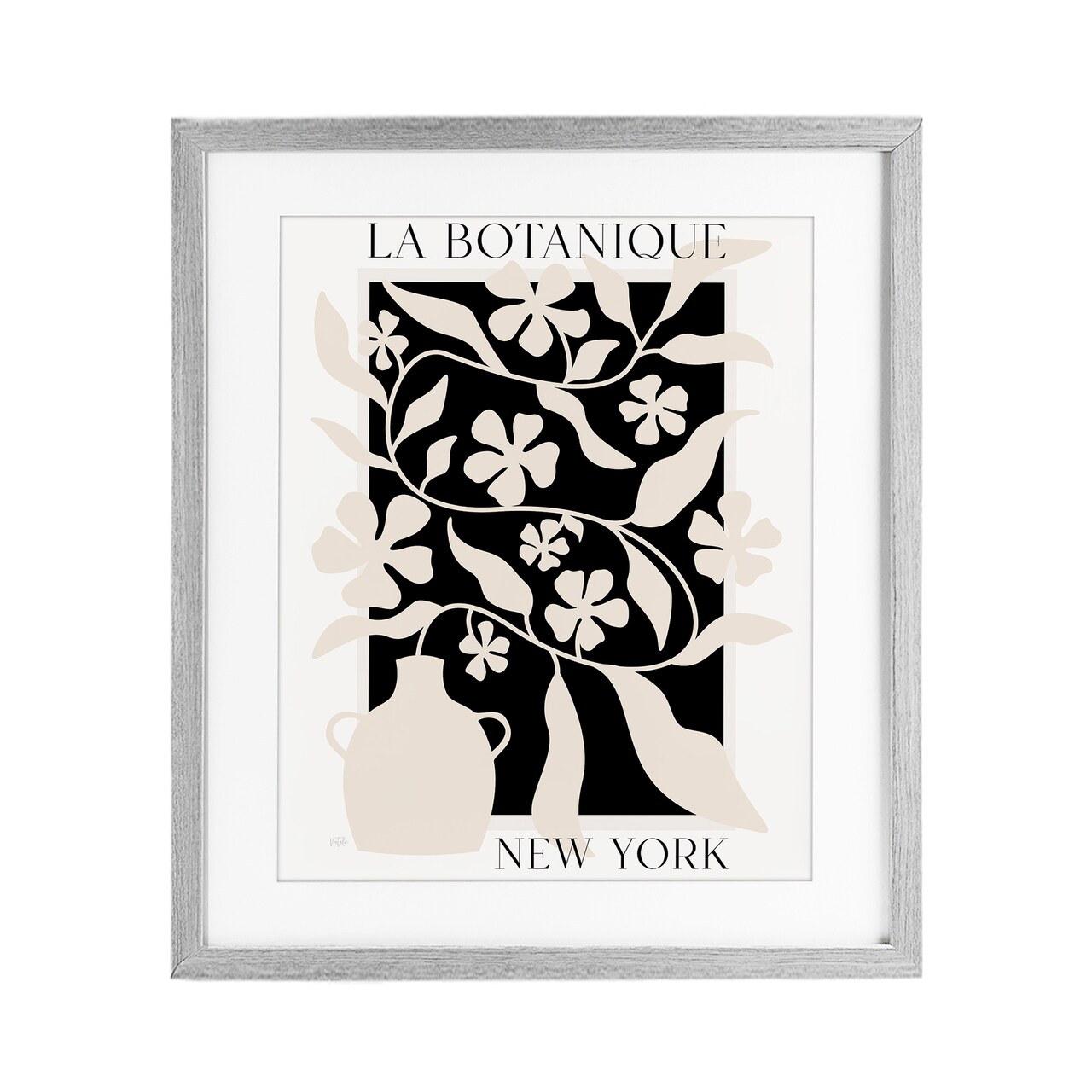 Stupell Industries La Botanique New York Framed Print Under Glass, design by Natalie Carpentieri